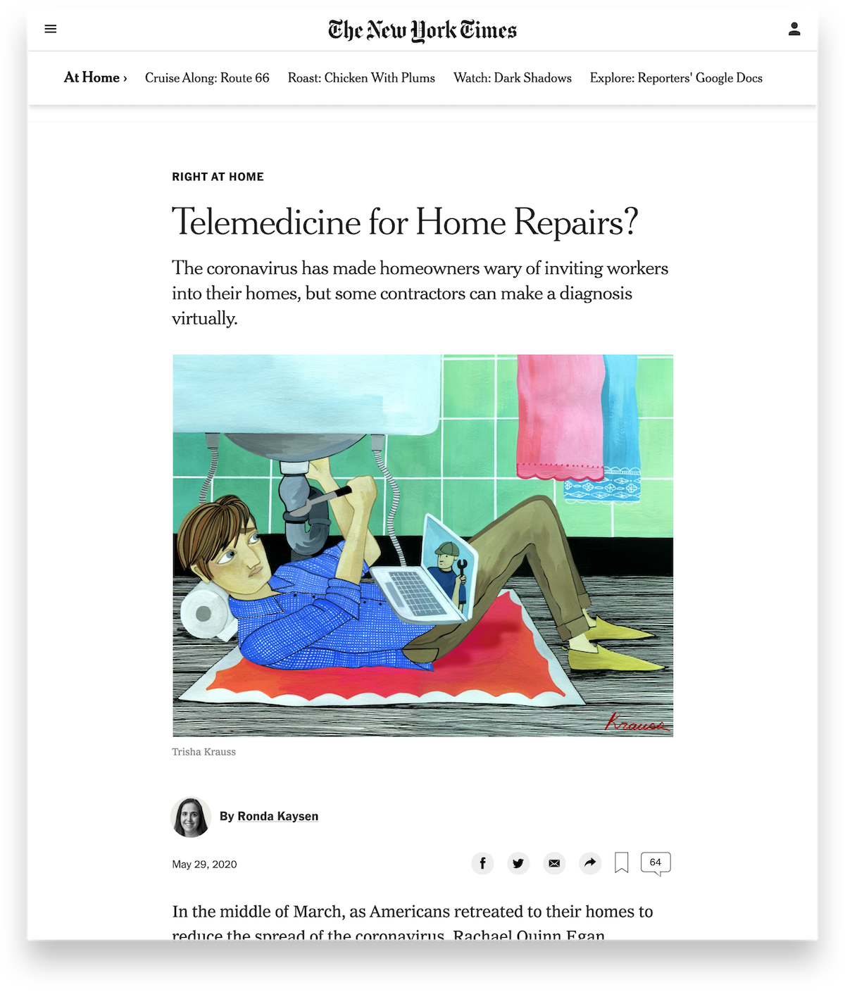 Media_NYTimes_Telemedicine-for-Home-Repairs-1